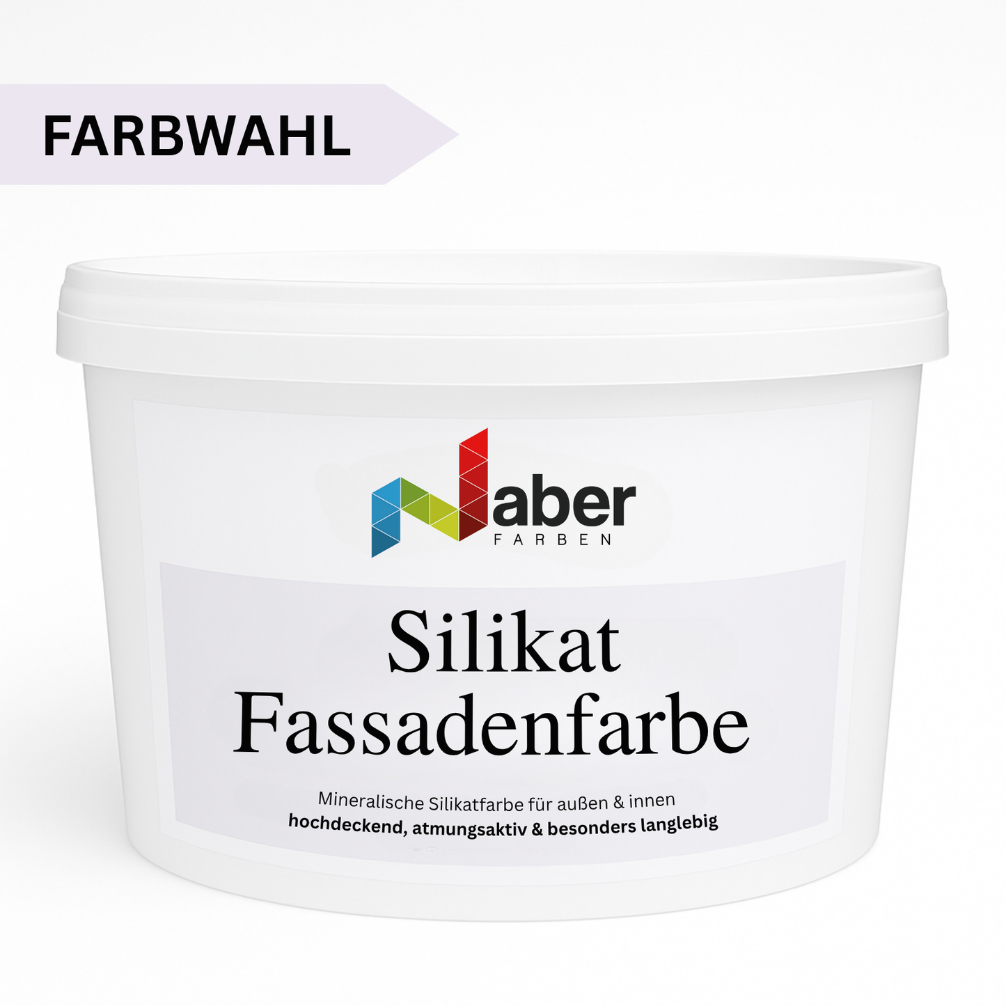 10 L Silikat Fassadenfarbe, Sockelfarbe, Hausfarbe, Farbwahl (RAL 6008 - 9018) - MATT