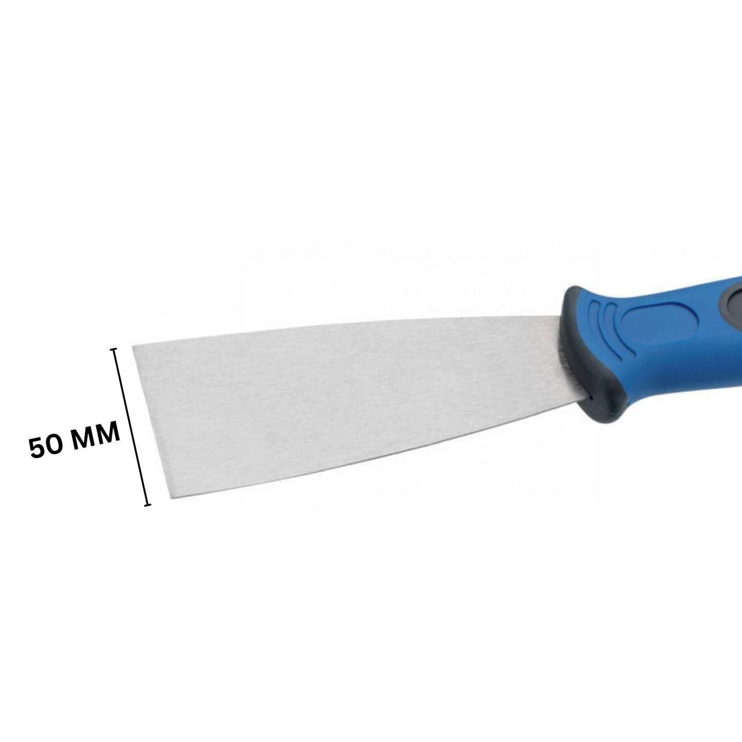 50 mm Spachtel, halbflexibel, 2K Griff, Rostfrei, Malerspachtel