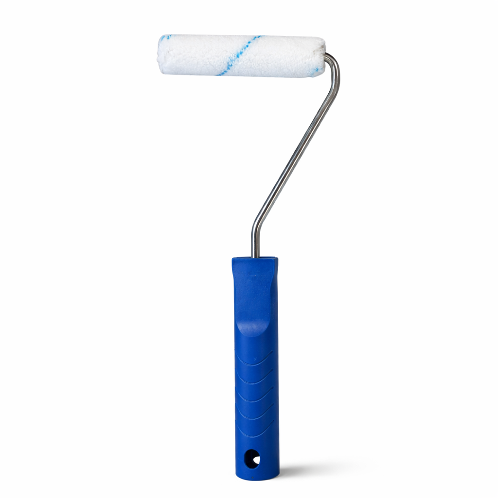 10 cm Highpet Lackierroller mit Griff, hohe Farbaufnahme, für strukturierte & glatte Untergründe, alle Lacke