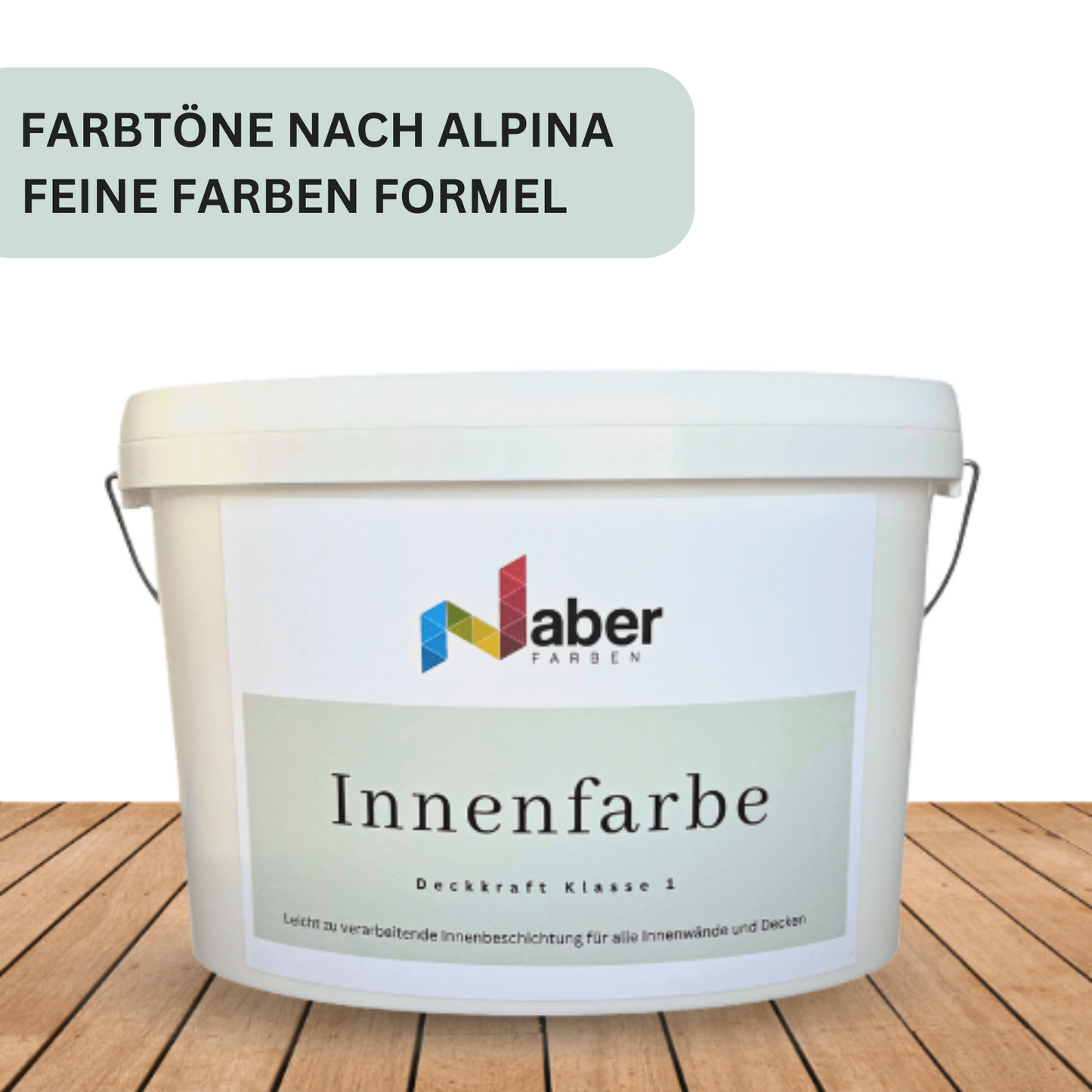 5 L Naber Farben Innenfarbe, Wandfarbe, Feine Farben, Farbwahl - MATT