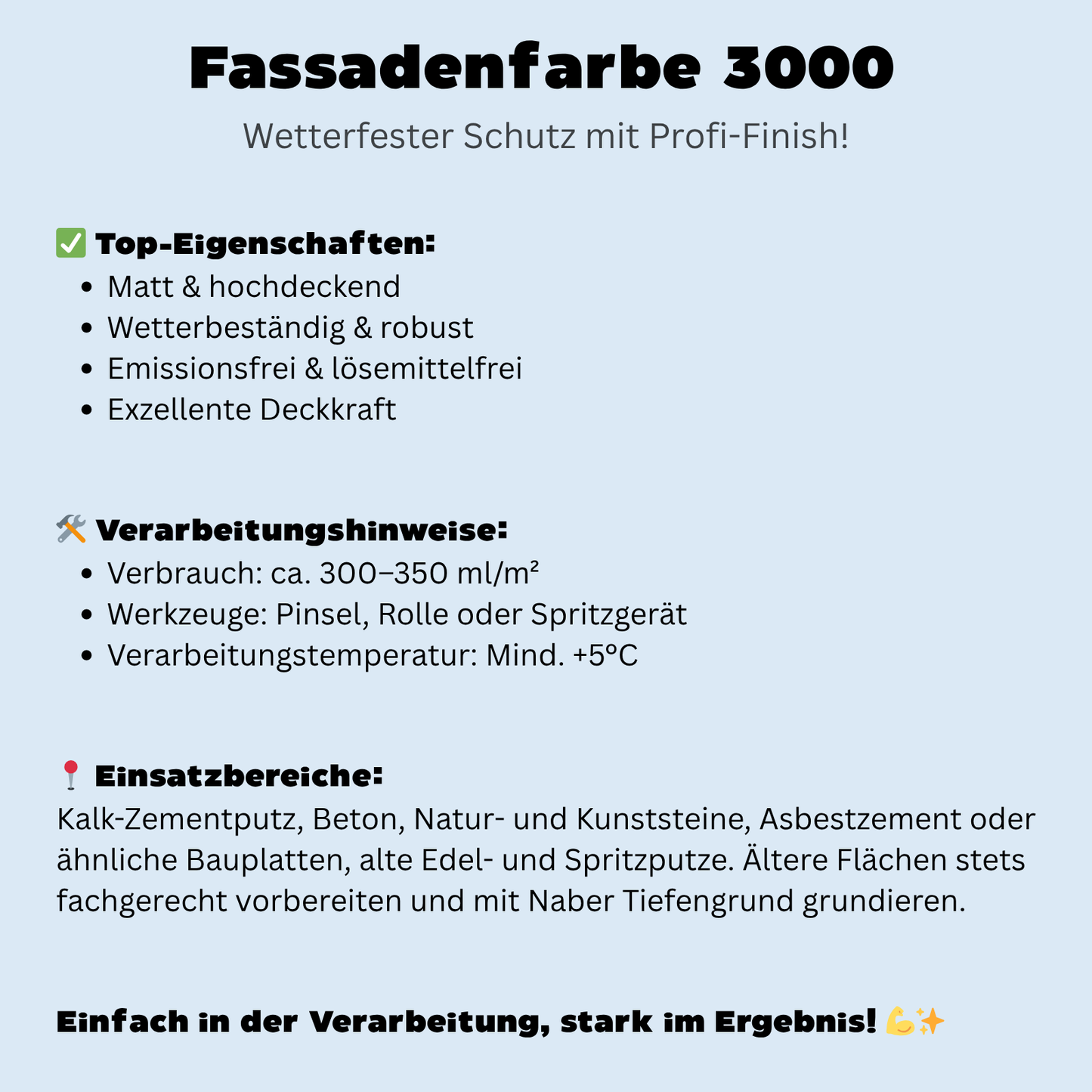 375 ml Fassadenfarbe 3000, Farbmuster/Tester, RAL Farbwahl - MATT