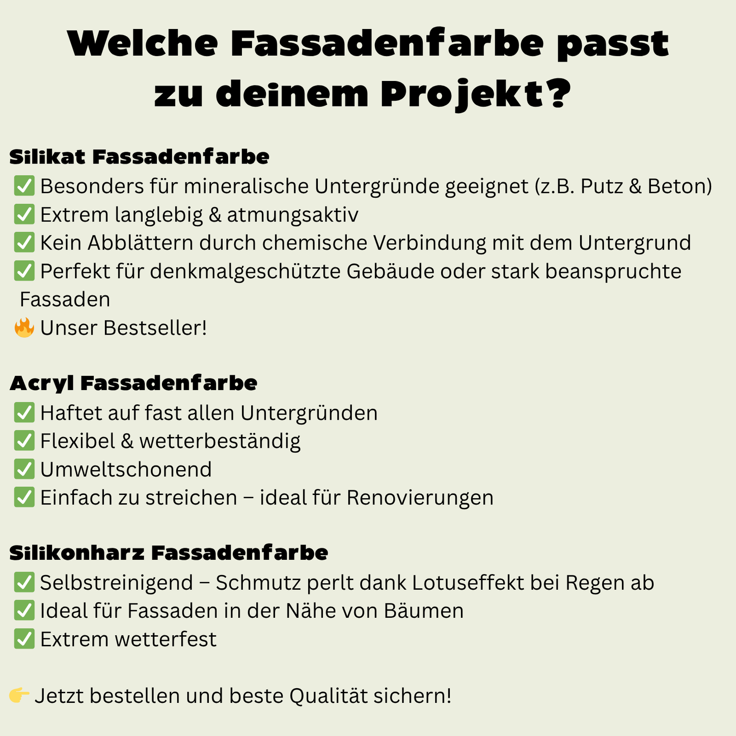 375 ml Silikonharz Fassadenfarbe, Lotuseffekt, Tester/Farbmuster, RAL Farbwahl - MATT