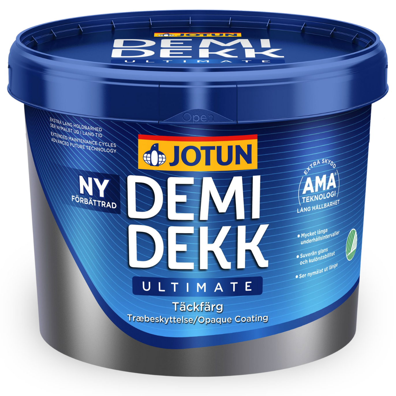 2,7 L Jotun DEMIDEKK ULTIMATE Täckfärg, Deckende Holzfarbe, WEISS