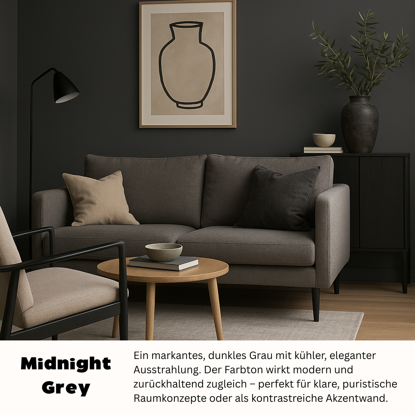 2,5 L Design Innenfarbe - matte Premium-Wandfarbe in modernen Trendfarben – Profi-Qualität