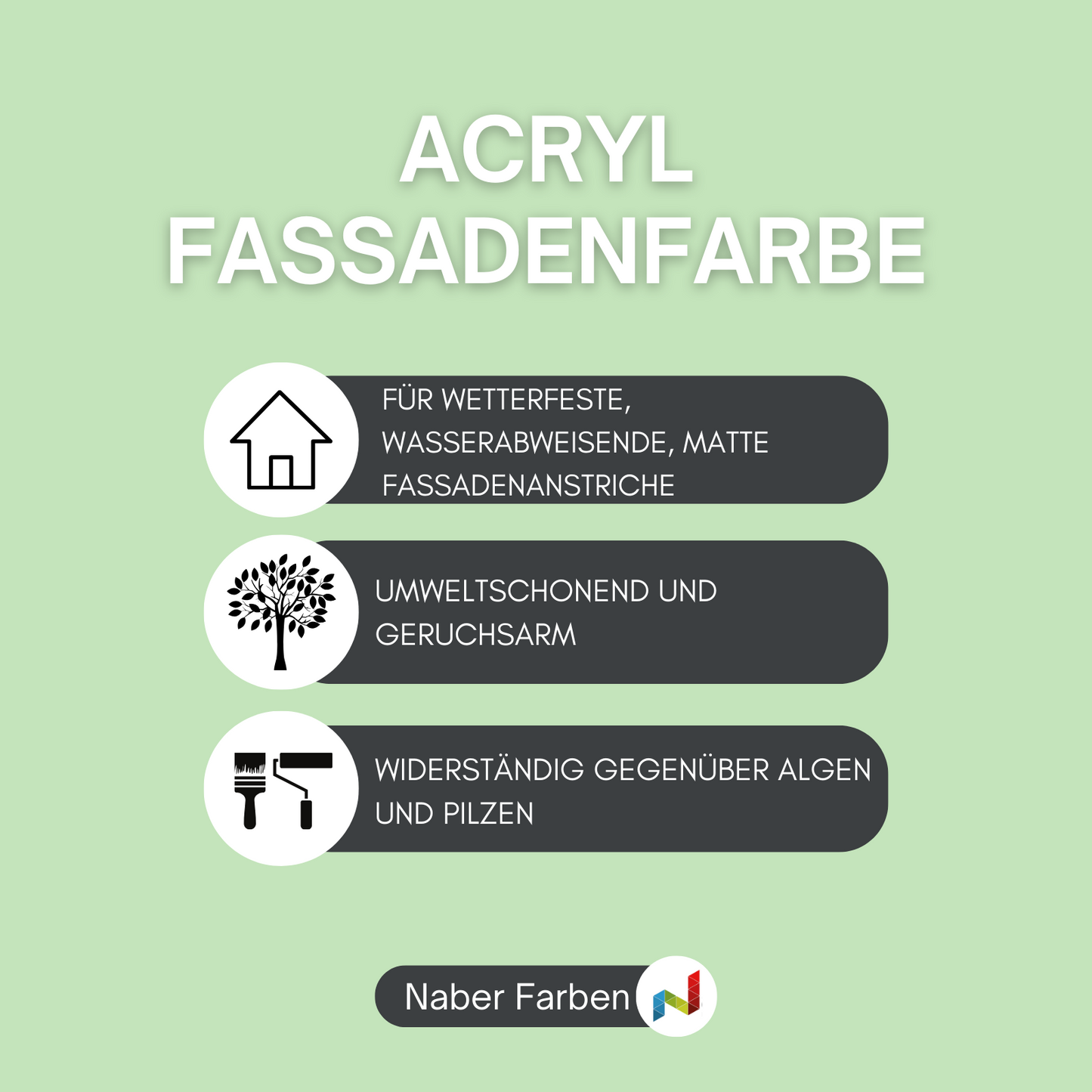 375 ml Acryl Fassadenfarbe, Farbmuster/Probe, RAL Farbwahl - MATT (RAL 1000 - 6007)