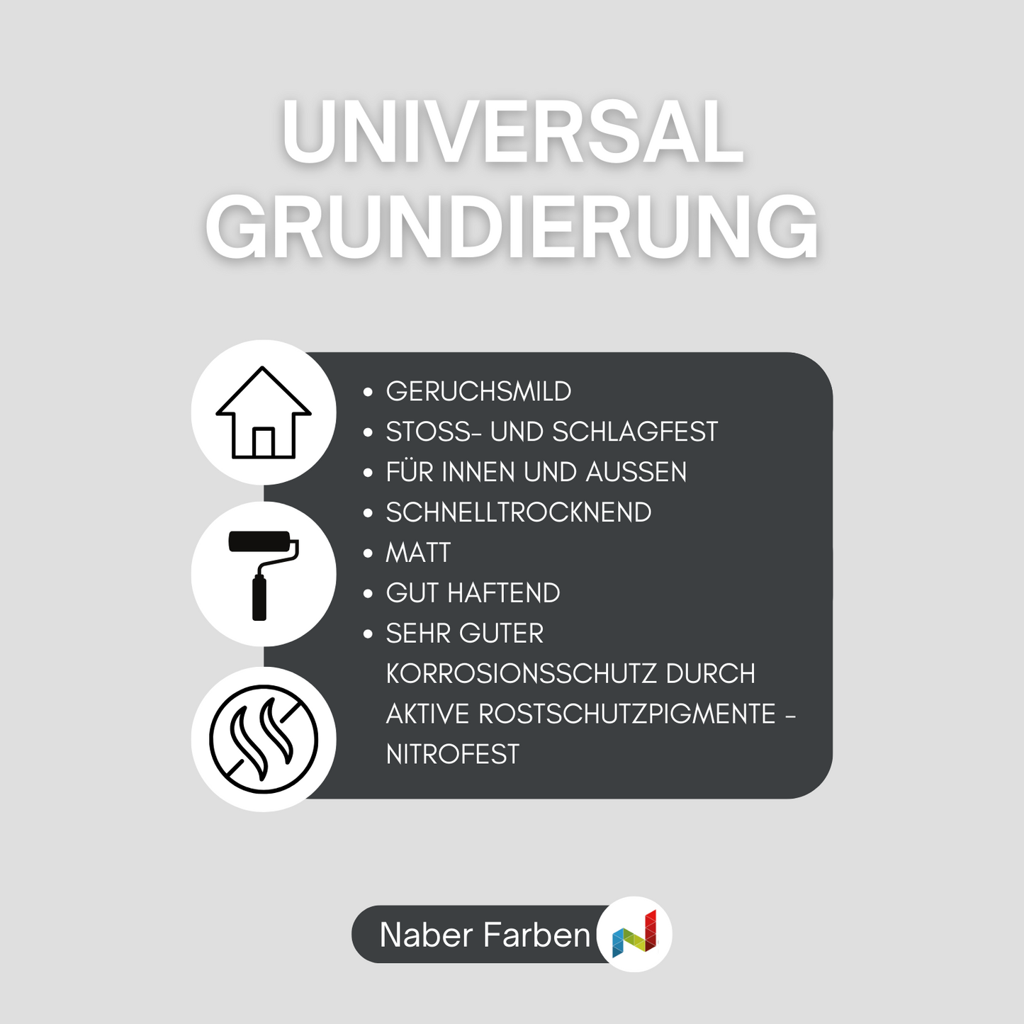 2,5 L Universal-Grundierung, Vorlack, Kunstharzbasis, RAL Farbwahl