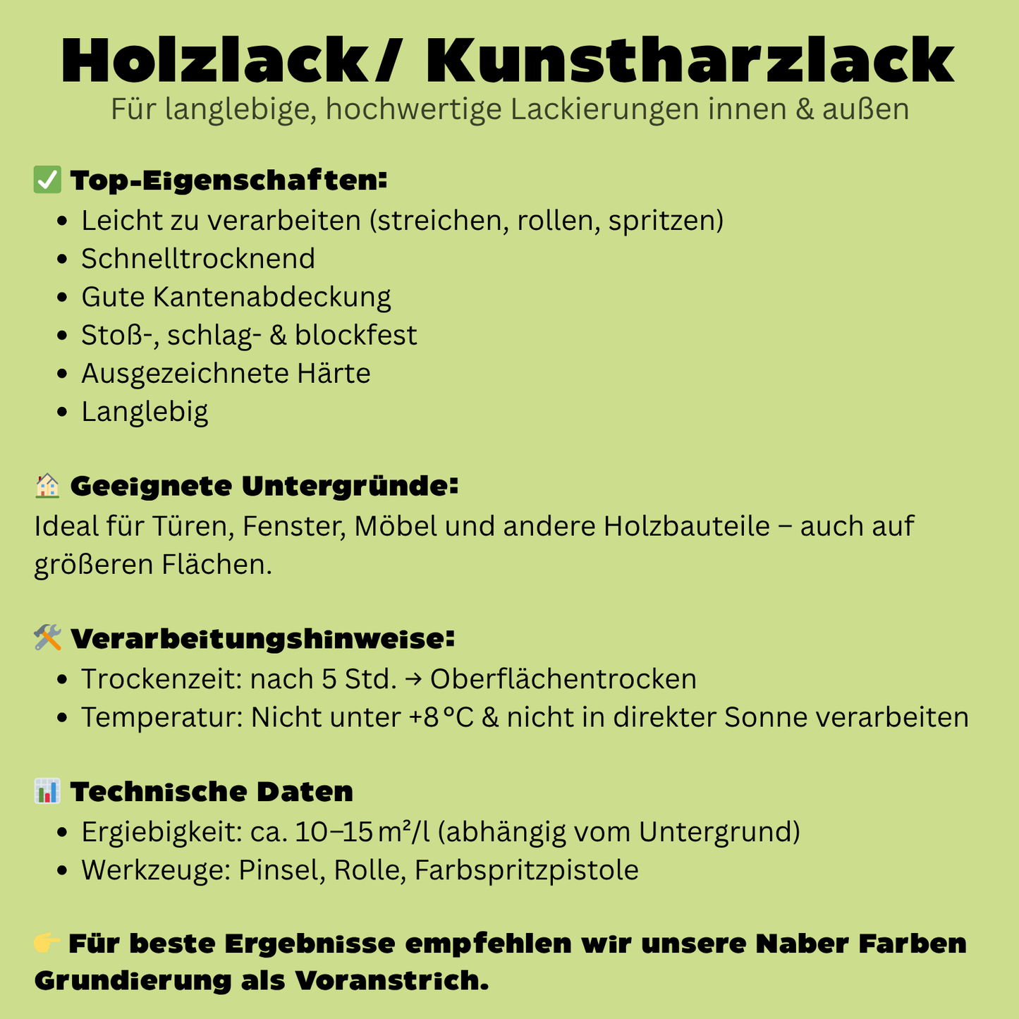 1 L Holzlack, Holzfarbe, Kunstharzlack, für alle Holzbauteile, RAL Farbwahl - MATT