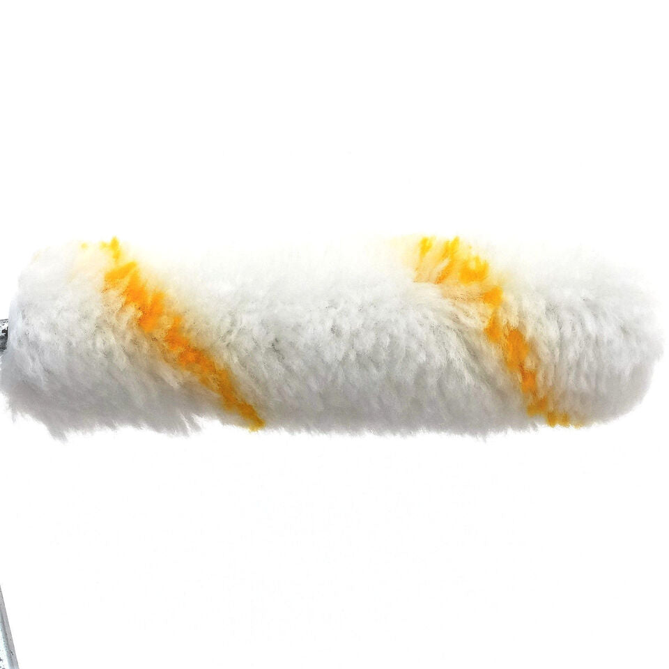 10 x Farbrollen Set (Griff + Farbwalze), Lackierroller 10 cm