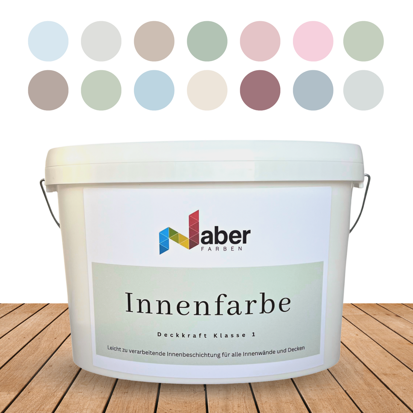 Farbwahl, Innenfarbe, Trendfarbe, Malerqualität, Matt, versch. Größen - Naber Farben