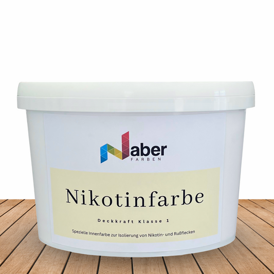 10 L Nikotinfarbe, Nikotinsperre, Ruß- und Nikotin Isolierfarbe, RAL Farbwahl - MATT