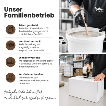 Premium Wandfarbe - Mocha Mousse, Hochdeckend, Tropf- & Spritzgehemmt – Matt