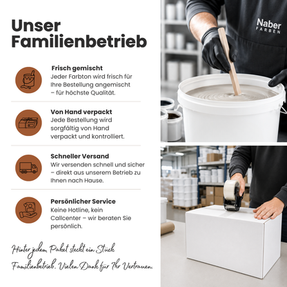 Premium Wandfarbe - Terracotta, Hochdeckend, Tropf- & Spritzgehemmt – Matt