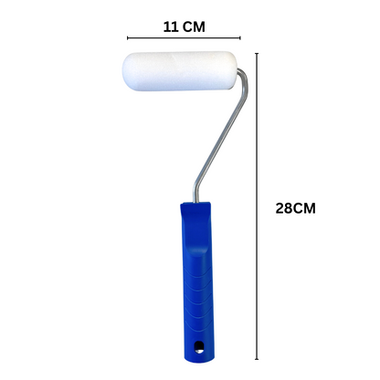 11 cm Lackier-Schaumroller mit Griff, für glatte Untergründe, für alle Lacke