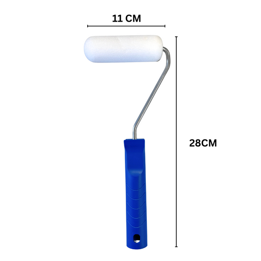 11 cm Lackier-Schaumroller mit Griff, für glatte Untergründe, für alle Lacke