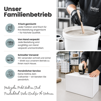 Premium Wandfarbe - Blaugrau, Hochdeckend, Tropf- & Spritzgehemmt – Matt