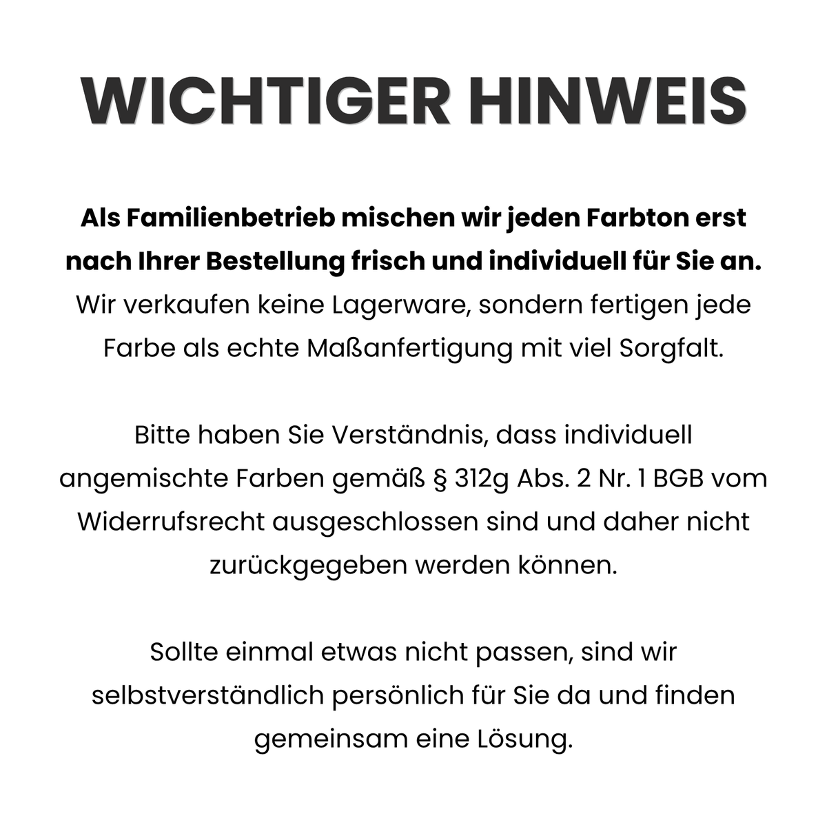 Premium Wandfarbe - Pure Black, Hochdeckend, Tropf- & Spritzgehemmt – Matt