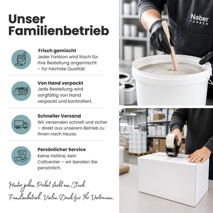 Premium Wandfarbe - Blaugrau Dark, Hochdeckend, Tropf- & Spritzgehemmt – Matt