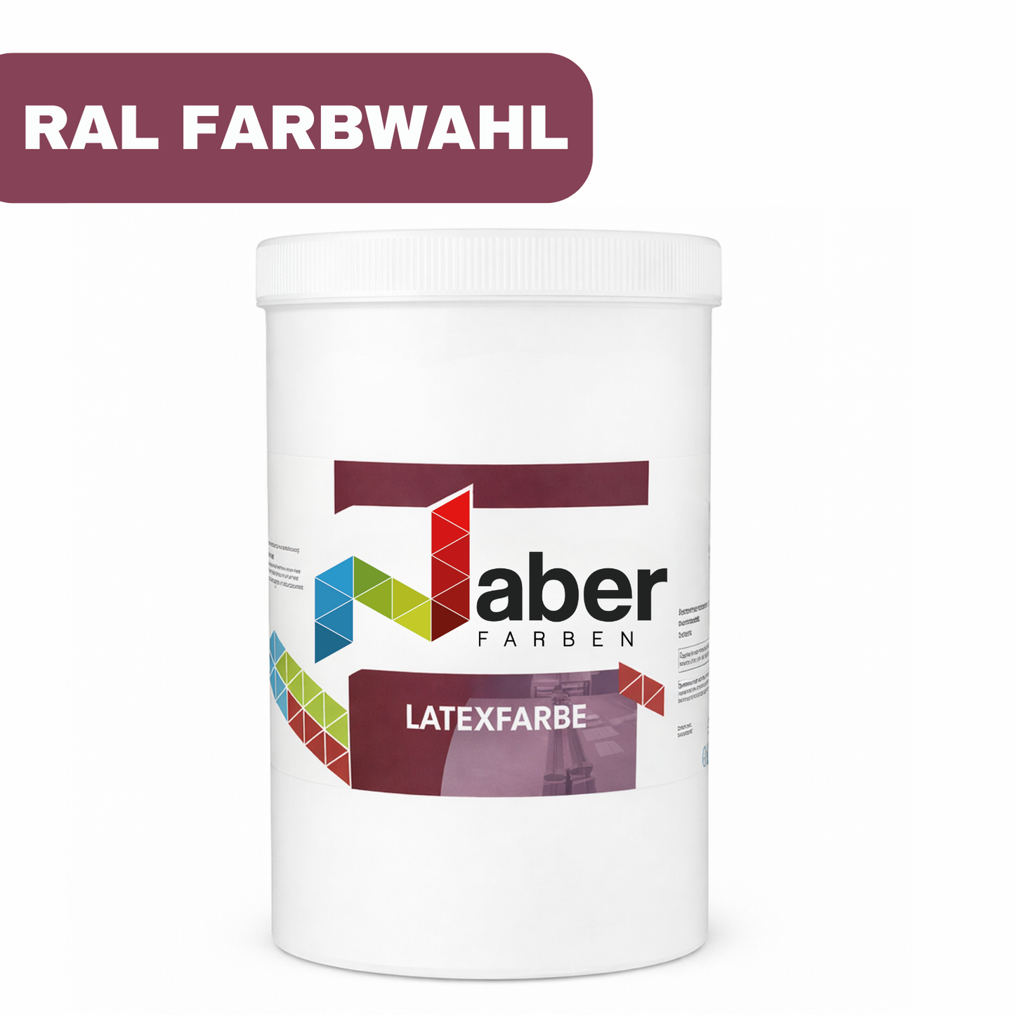 1 L Latexfarbe, Inennfarbe, Abwaschbar, RAL Farbwahl - MATT