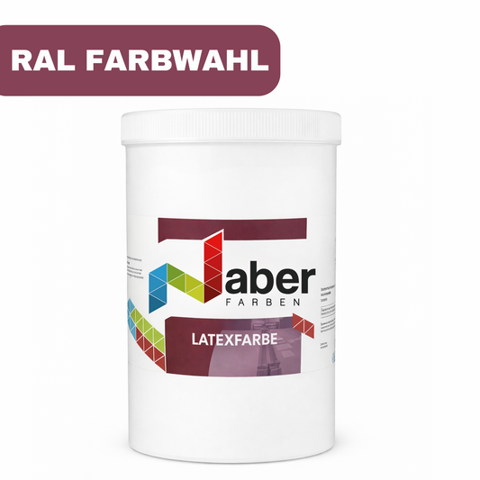 1 L Latexfarbe, Inennfarbe, Abwaschbar, RAL Farbwahl - MATT