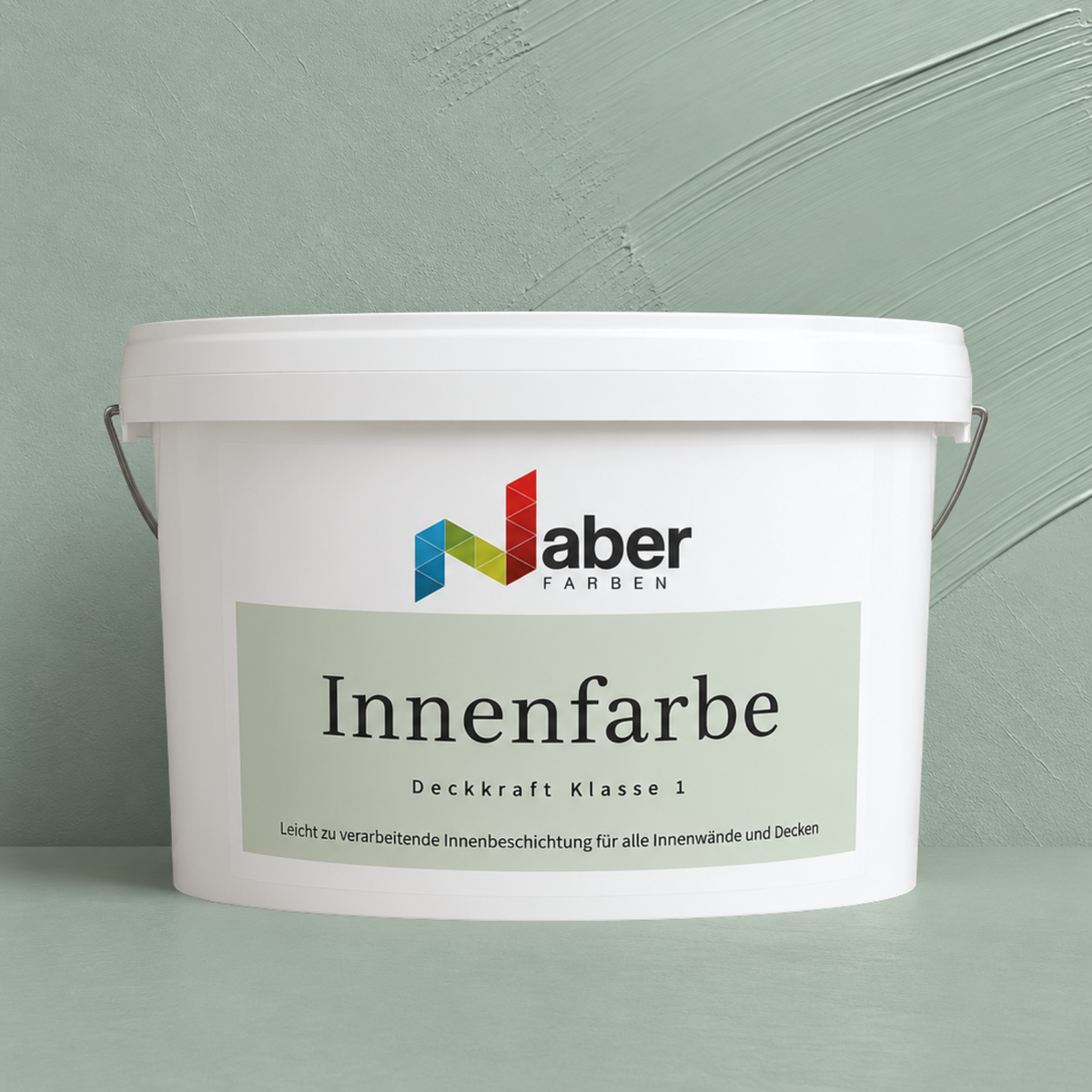 Premium Wandfarbe - Salbeigrün, Hochdeckend, Tropf- & Spritzgehemmt – Matt