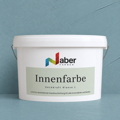 Premium Wandfarbe - Blaugrau Dark, Hochdeckend, Tropf- & Spritzgehemmt – Matt