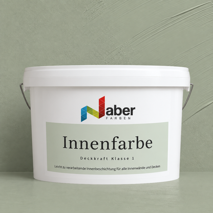 Premium Wandfarbe - Olive Light, Hochdeckend, Tropf- & Spritzgehemmt – Matt