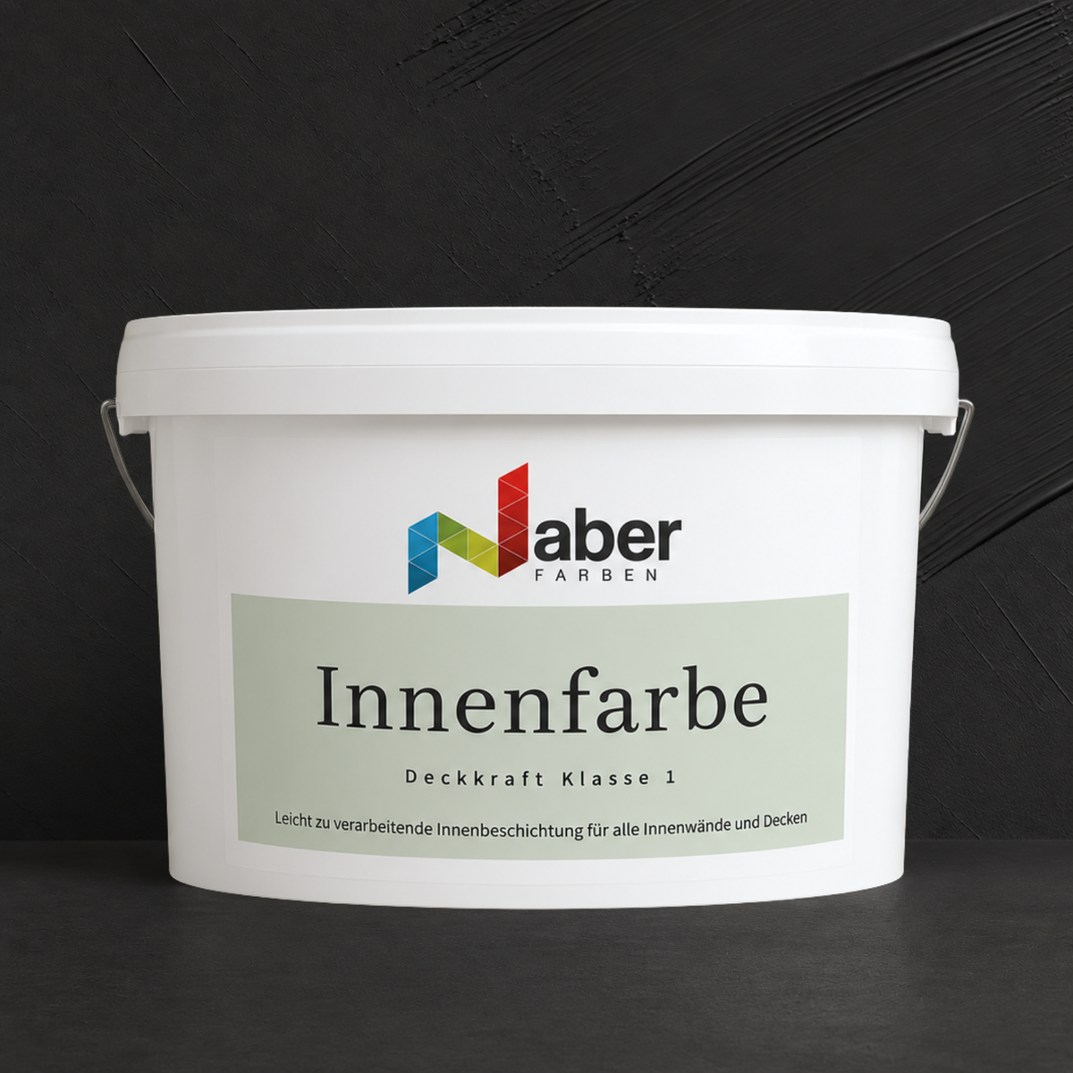 Premium Wandfarbe - Pure Black, Hochdeckend, Tropf- & Spritzgehemmt – Matt