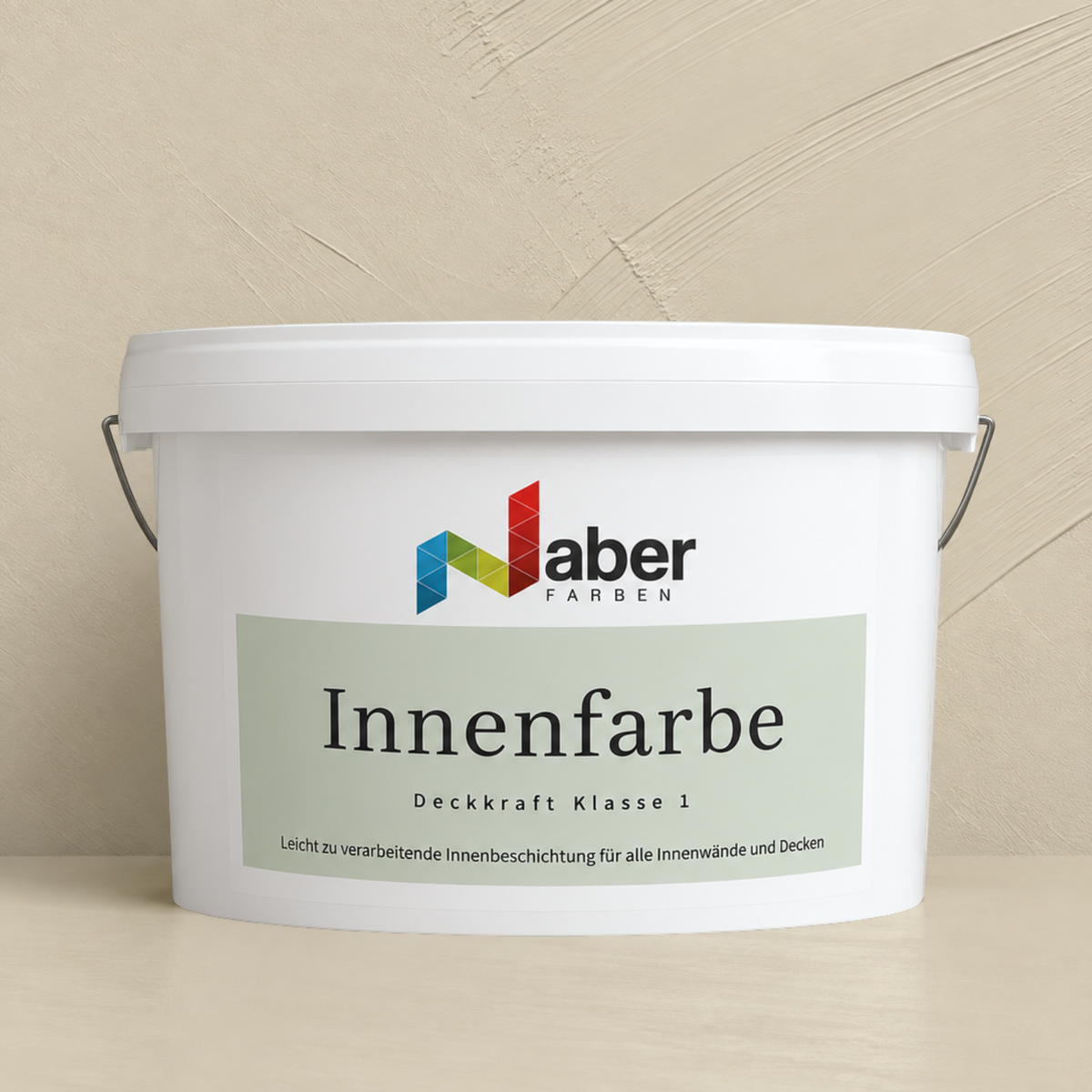 Premium Wandfarbe - Warm Sand, Hochdeckend, Tropf- & Spritzgehemmt – Matt