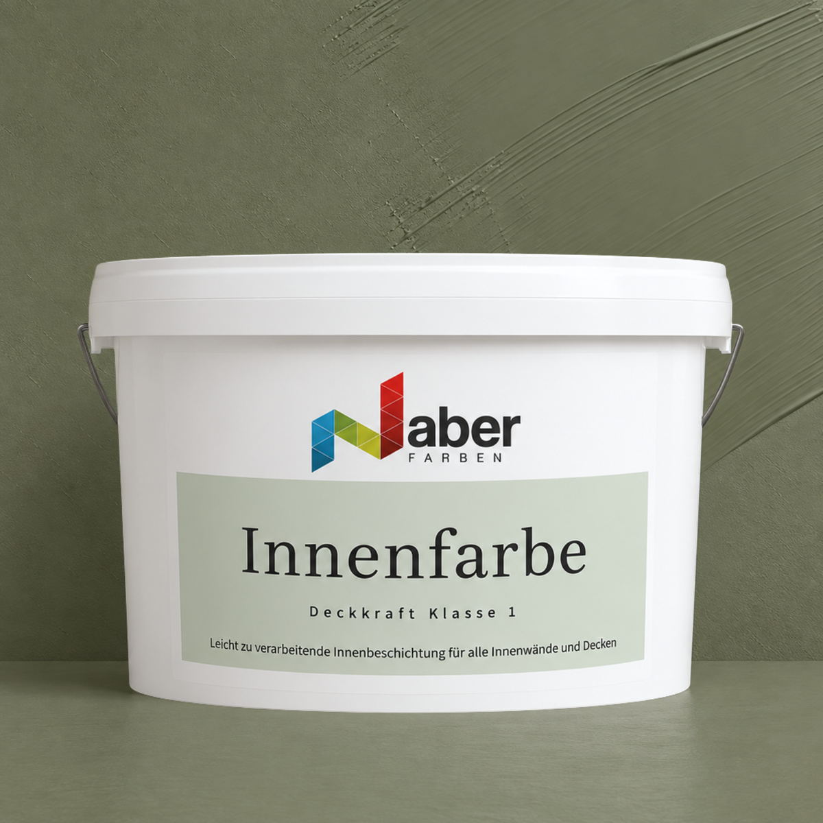 Premium Wandfarbe - Olive Dark, Hochdeckend, Tropf- & Spritzgehemmt – Matt