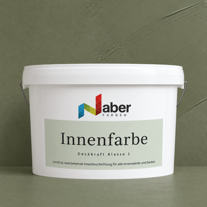 Premium Wandfarbe - Olive Dark, Hochdeckend, Tropf- & Spritzgehemmt – Matt