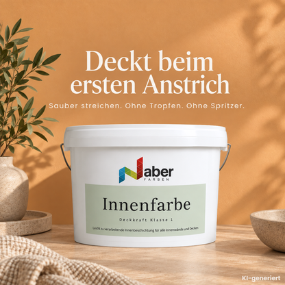 Premium Wandfarbe - Onyx, Hochdeckend, Tropf- & Spritzgehemmt – Matt