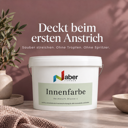 Premium Wandfarbe - Berry, Hochdeckend, Tropf- & Spritzgehemmt – Matt