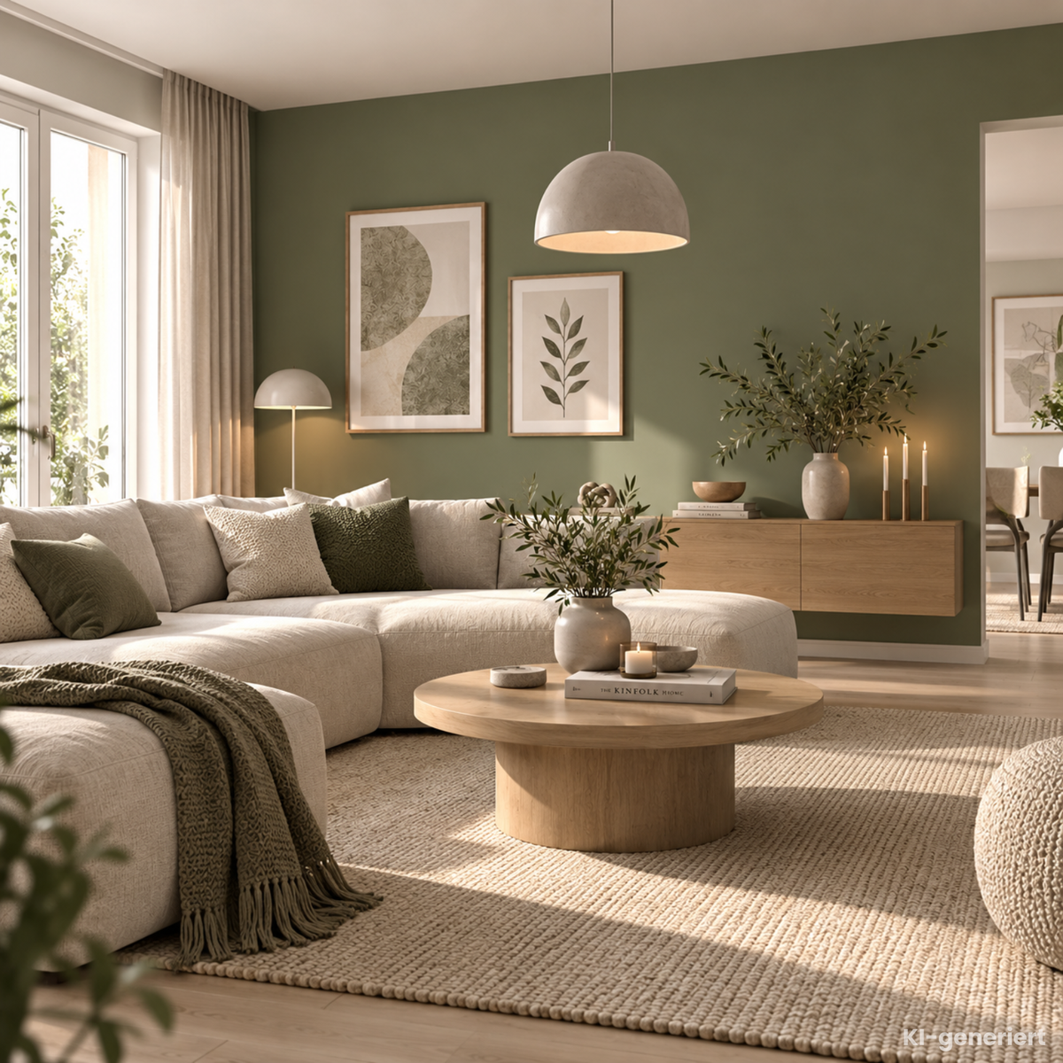 Premium Wandfarbe - Olive Dark, Hochdeckend, Tropf- & Spritzgehemmt – Matt
