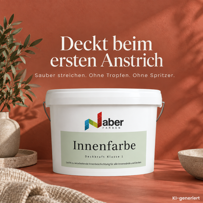 Premium Wandfarbe - Coral, Hochdeckend, Tropf- & Spritzgehemmt – Matt