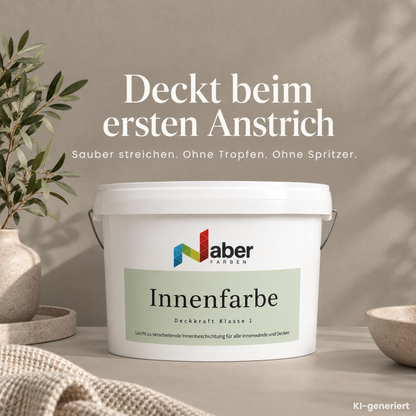 Premium Wandfarbe - Kaschmirbraun, Hochdeckend, Tropf- & Spritzgehemmt – Matt