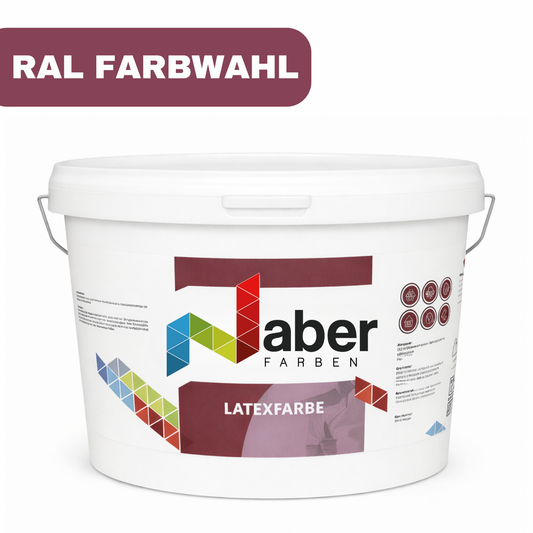 10 L Latexfarbe, Abwaschbare Wandfarbe, RAL Farbwahl - MATT