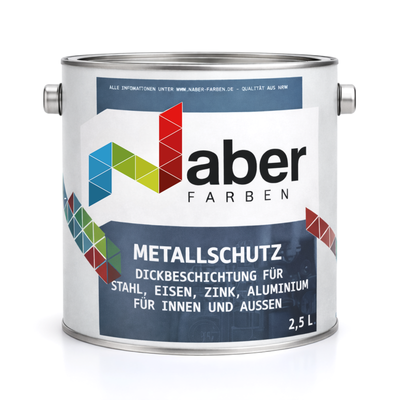 2,5 L Metallschutzlack 3 in 1, Rostschutz + Grundierung, RAL Farbwahl - SEIDENMATT