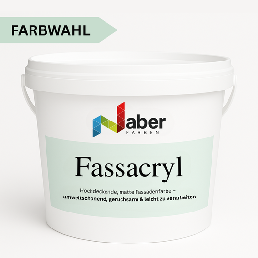 2,5 L Acryl Fassadenfarbe, RAL Farbwahl - MATT (RAL 6008 - 9018)