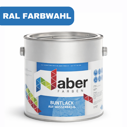 2,5 L Buntlack auf Wasserbasis, RAL Farbwahl, Profi-Qualität - Matt