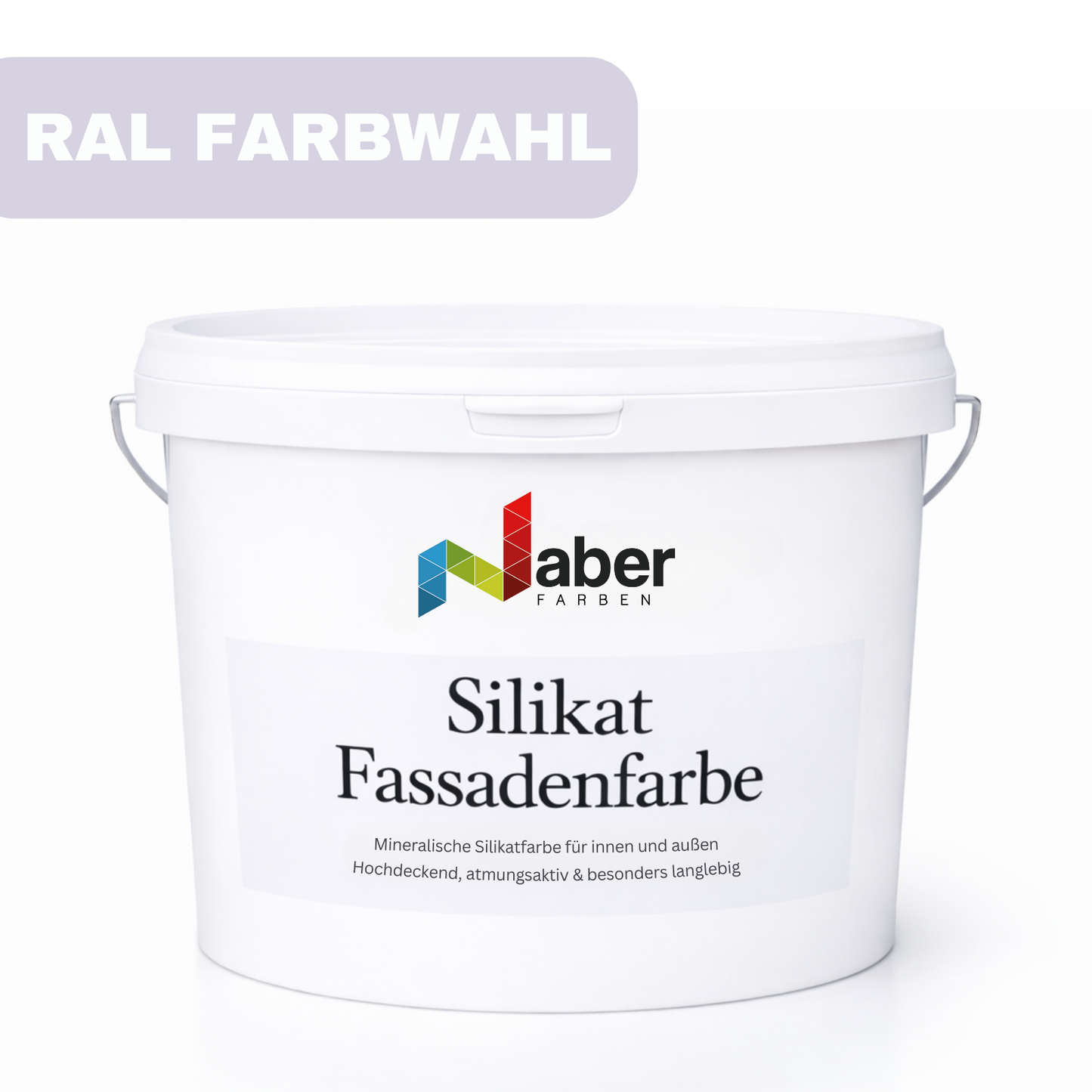 2,5 L Silikat Fassadenfarbe, Hausfarbe, Sockelfarbe, RAL Farbwahl - MATT