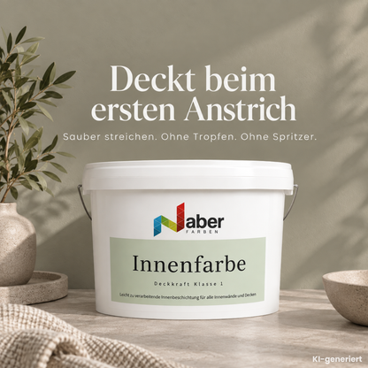 Premium Wandfarbe - Modern Clay, Hochdeckend, Tropf- & Spritzgehemmt – Matt