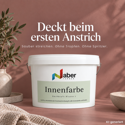Premium Wandfarbe - Blush Medium, Hochdeckend, Tropf- & Spritzgehemmt – Matt