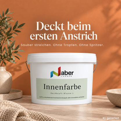 Premium Wandfarbe - Papaya, Hochdeckend, Tropf- & Spritzgehemmt – Matt