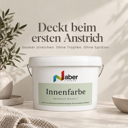 Premium Wandfarbe - Soft Linen, Hochdeckend, Tropf- & Spritzgehemmt – Matt