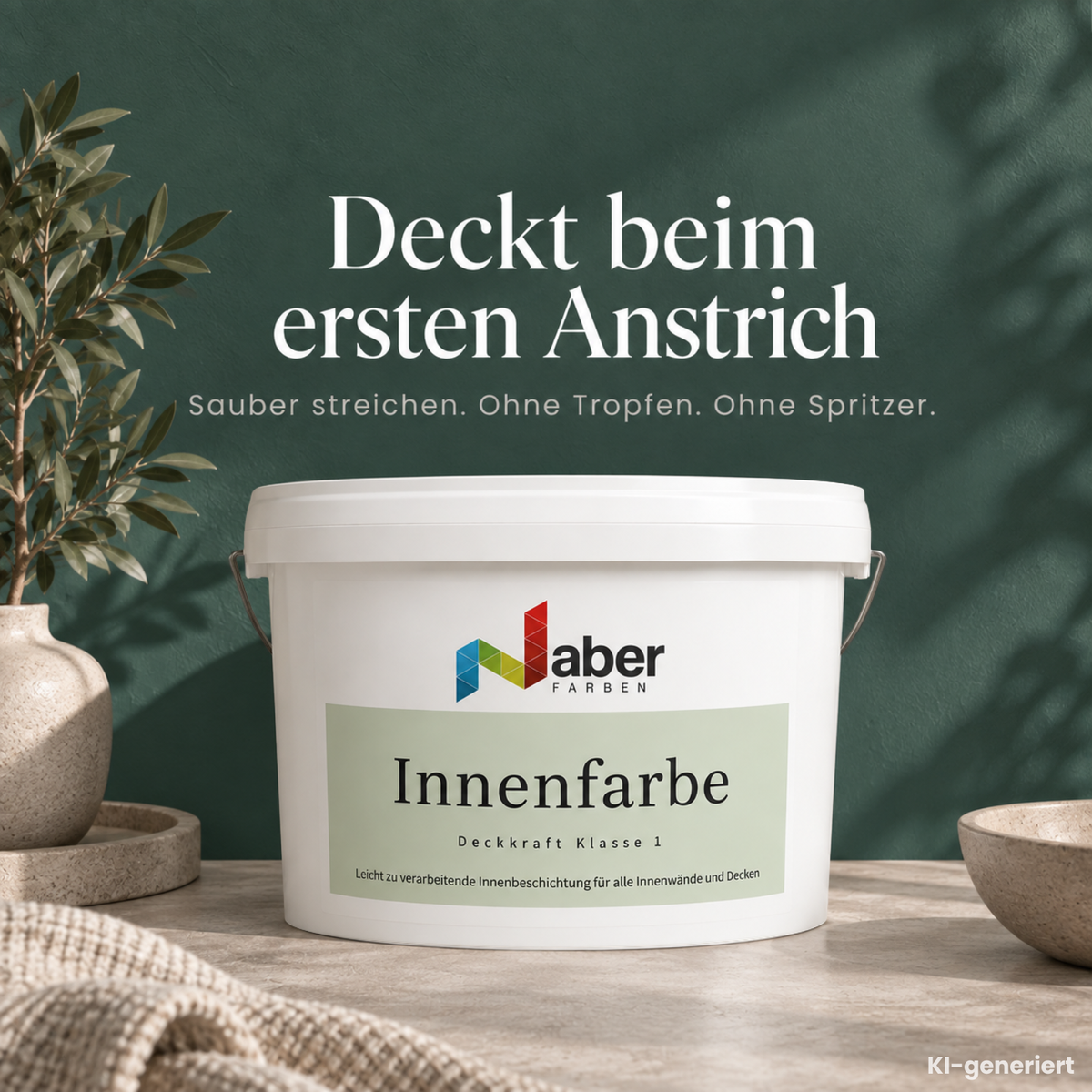 Premium Wandfarbe - Forest, Hochdeckend, Tropf- & Spritzgehemmt – Matt