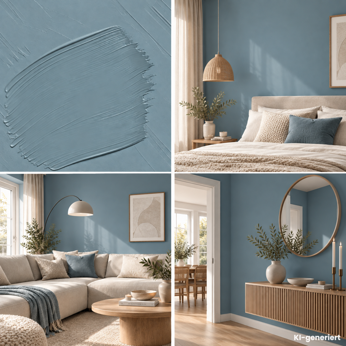 Premium Wandfarbe - Skandi Blue, Hochdeckend, Tropf- & Spritzgehemmt – Matt