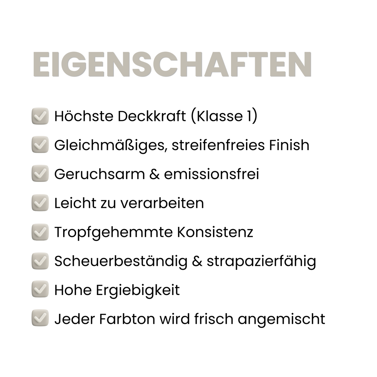 Premium Wandfarbe - Beige Cloud, Hochdeckend, Tropf- & Spritzgehemmt – Matt