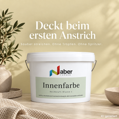 Premium Wandfarbe - Soft Vanilla, Hochdeckend, Tropf- & Spritzgehemmt – Matt