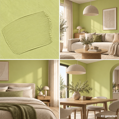 Premium Wandfarbe - Golden Green, Hochdeckend, Tropf- & Spritzgehemmt – Matt