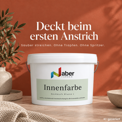 Premium Wandfarbe - Salmon, Hochdeckend, Tropf- & Spritzgehemmt – Matt